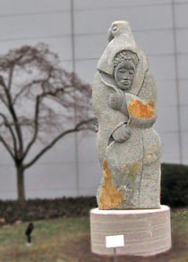 'Chief Consults with Chapungu' by Biggie Kapetu