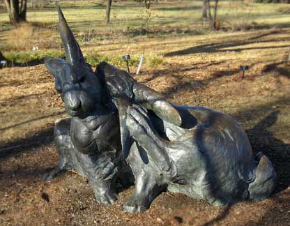 Snuggling Bunnies at Powell Gardens