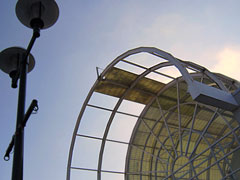 Panels removed from Visitor's Center 