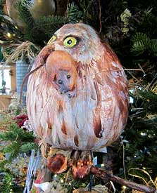 Ornament made using gourds